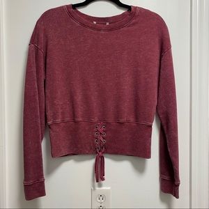 Lace Up Detail Sweater